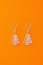Acrylic Christmas Tree Drop Dangle Earrings - Colourful Holiday Jewelry for Women