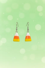 Small Candy Corn Earrings – Mini Halloween Candy Jewelry