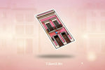 Puerto Rico Casita Viejo San Juan Sticker featuring a vibrant pink building design, size 7.0cm/2.8in.