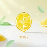 Lemon sticky notes design showcasing a vibrant lemon slice with the text '30 Pcs' against a soft background.