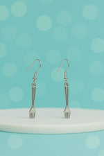 Vintage Silver Fork Earrings
