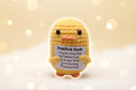 Yellow Crochet Duck Plush Toy Handcrafted With Stand Included