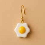 Sunny-Side Up Egg Earrings | Kawaii Resin Studs