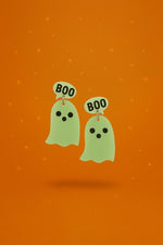 Kawaii Ghost Earrings – Spooky 'Boo' Dangle Earrings