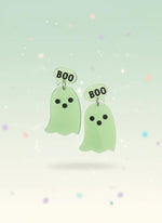 Kawaii Ghost Earrings – Spooky 'Boo' Dangle Earrings