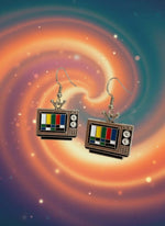 Retro TV Earrings