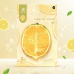 Lemon sticky notes pack featuring kawaii fruit design with 30 sheets for fun note-taking and task organizing.