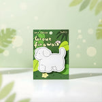 Kawaii dog scrapbooking ephemera featuring a cute dog memo card design in green packaging.