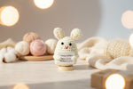 Emotional Support Rabbit by Craft-N-Crumble™, a handmade crochet plush for comfort and encouragement.