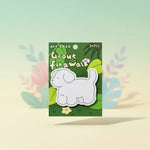 Kawaii dog sticky notes featuring a cute puppy with a 'Go out for a walk' design, perfect for note-taking.