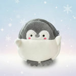 Penguin coin purse wallet, cute mini zipper wallet with chain, designed for holding coins and cards.