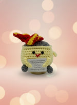 Emotional Support Dumpster Fire by Craft-N-Crumble™, a cute crochet plush reminding you it's fine.