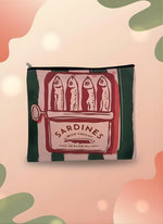 Unisex Sardine Tin Can Print Polyester Travel Cosmetic Bag