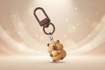 Cute capybara keychain – cartoon animal bag charm by Craft-N-Crumble® hanging in a soft, light background.