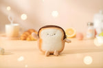 Toast Shaped Brown Coin Pouch Unisex One Size Mini