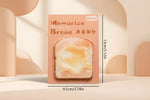 Bread pattern scrapbooking ephemera - Memorize Bread tear-off mini memo pad set with 30 sheets.