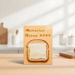 Bread pattern scrapbooking ephemera | Toast tear-off mini memo pad set showcasing a whimsical toast design.