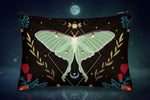 Moth Makeup Bag with celestial butterfly design, perfect for organizing cosmetics and toiletries.