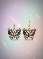 vintage butterfly earrings