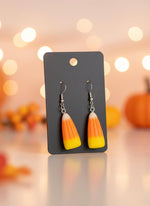 candy corn earrings