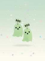 ghost boo earrings