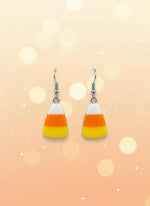 candy corn earrings