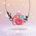Tiny kawaii retro-style camera prop in pastel colors by Craft-N-Crumble™