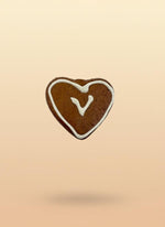 Assorted Fake Cookie Magnets heart-shaped cookie with icing decoration, perfect for playful fridge decor.