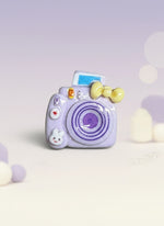 Tiny kawaii retro-style camera prop in pastel colors by Craft-N-Crumble™