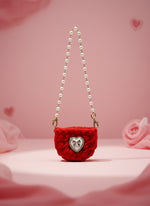Miniature crochet handbags made for collectible monster-style dolls by Craft-N-Crumble™