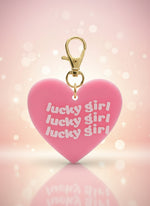 lucky girl, lucky girl, lucky girl Keychains by Craft-N-Crumble™