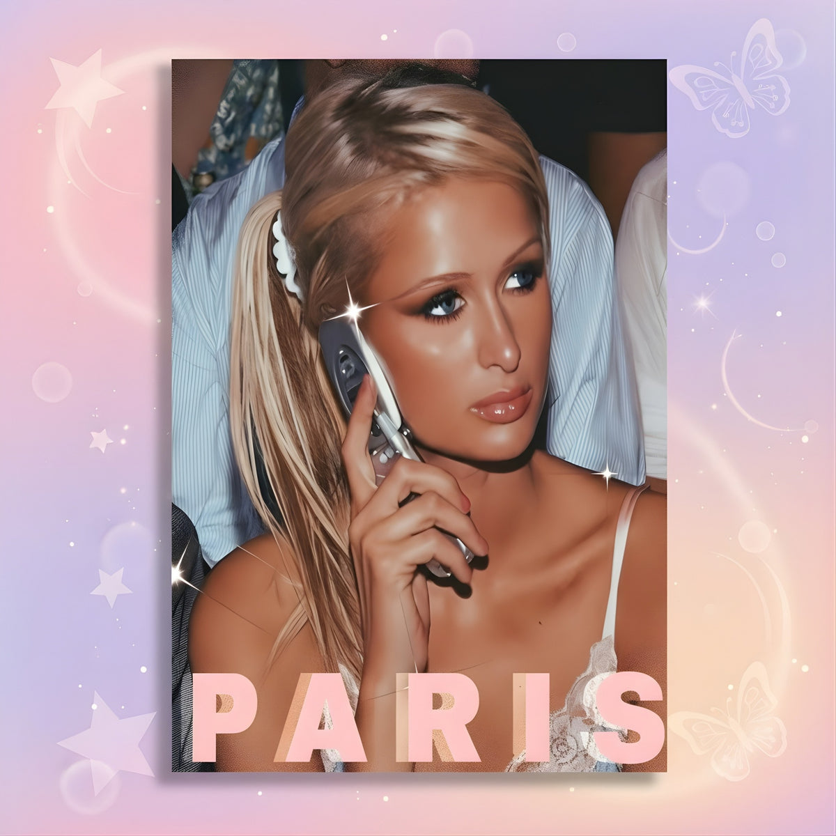 Canvas Print Poster 12x18 Pink Y2K Retro